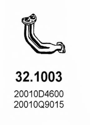 Asso 32.1003 Выхлопная труба 321003: Отличная цена - Купить в Польше на 2407.PL!