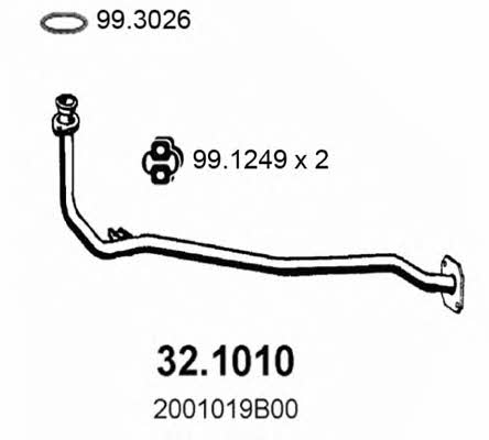 Asso 32.1010 Выхлопная труба 321010: Купить в Польше - Отличная цена на 2407.PL!