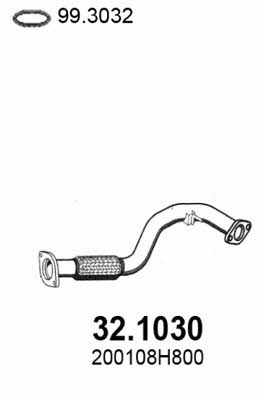 Asso 32.1030 Exhaust pipe 321030: Buy near me in Poland at 2407.PL - Good price!