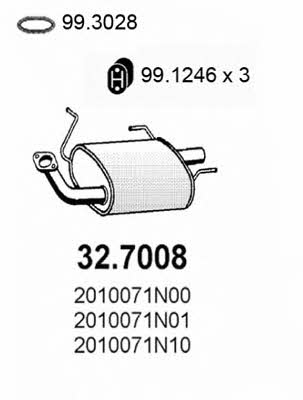 Asso 32.7008 End Silencer 327008: Buy near me in Poland at 2407.PL - Good price!