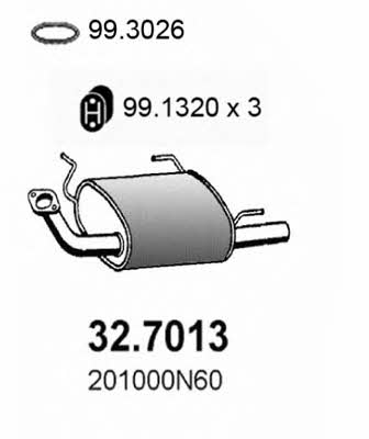 Asso 32.7013 End Silencer 327013: Buy near me in Poland at 2407.PL - Good price!