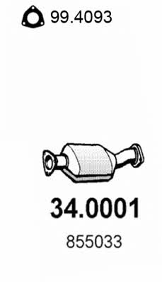  34.0001 Catalytic Converter 340001: Buy near me in Poland at 2407.PL - Good price!