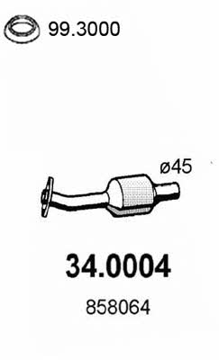 Asso 34.0004 Catalytic Converter 340004: Buy near me in Poland at 2407.PL - Good price!