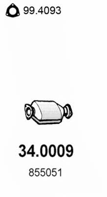  34.0009 Catalytic Converter 340009: Buy near me in Poland at 2407.PL - Good price!