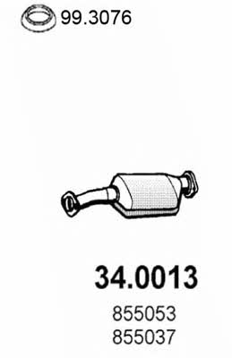 Asso 34.0013 Catalytic Converter 340013: Buy near me in Poland at 2407.PL - Good price!