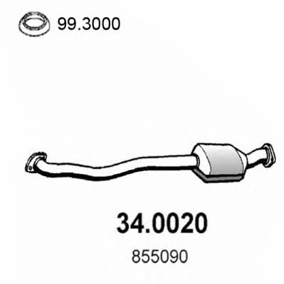 Asso 34.0020 Catalytic Converter 340020: Buy near me in Poland at 2407.PL - Good price!