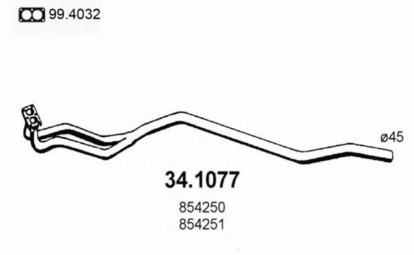  34.1077 Abgasrohr 341077: Kaufen Sie zu einem guten Preis in Polen bei 2407.PL!