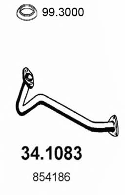 Asso 34.1083 Exhaust pipe 341083: Buy near me at 2407.PL in Poland at an Affordable price!
