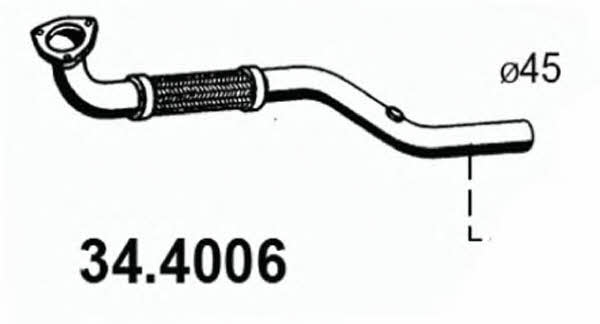  34.4006 Exhaust pipe 344006: Buy near me in Poland at 2407.PL - Good price!