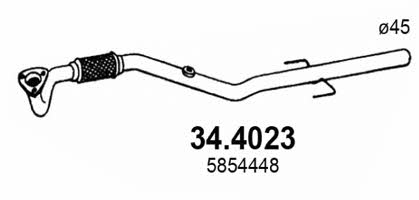 Asso 34.4023 Exhaust pipe 344023: Buy near me in Poland at 2407.PL - Good price!