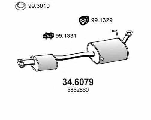  34.6079 Central silencer 346079: Buy near me in Poland at 2407.PL - Good price!