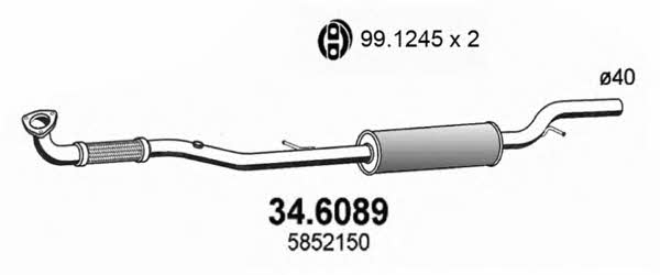 Asso 34.6089 Zwischenschalldampfer 346089: Kaufen Sie zu einem guten Preis in Polen bei 2407.PL!