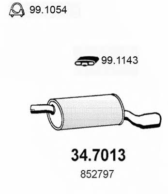 Asso 34.7013 End Silencer 347013: Buy near me in Poland at 2407.PL - Good price!