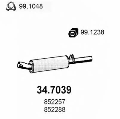 Asso 34.7039 End Silencer 347039: Buy near me in Poland at 2407.PL - Good price!