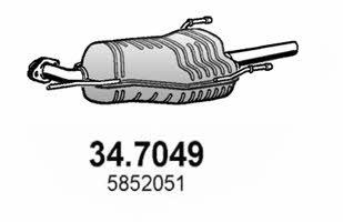 Asso 34.7049 Endschalldämpfer 347049: Kaufen Sie zu einem guten Preis in Polen bei 2407.PL!