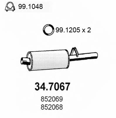 Asso 34.7067 End Silencer 347067: Buy near me at 2407.PL in Poland at an Affordable price!
