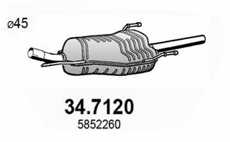 Asso 34.7120 Endschalldämpfer 347120: Kaufen Sie zu einem guten Preis in Polen bei 2407.PL!