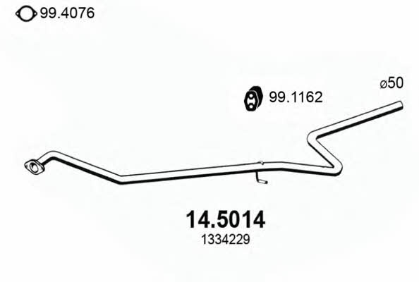  14.5014 Exhaust pipe 145014: Buy near me in Poland at 2407.PL - Good price!