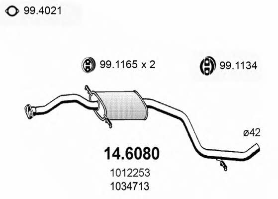 Asso 14.6080 Zwischenschalldampfer 146080: Kaufen Sie zu einem guten Preis in Polen bei 2407.PL!