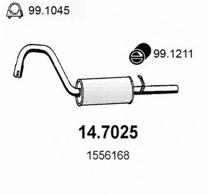 Asso 14.7025 End Silencer 147025: Buy near me at 2407.PL in Poland at an Affordable price!