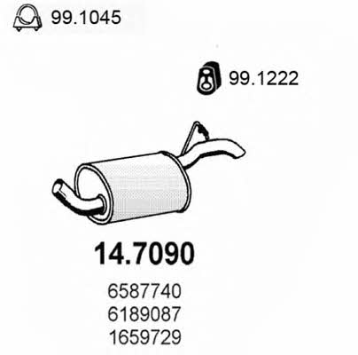Asso 14.7090 Endschalldämpfer 147090: Kaufen Sie zu einem guten Preis in Polen bei 2407.PL!