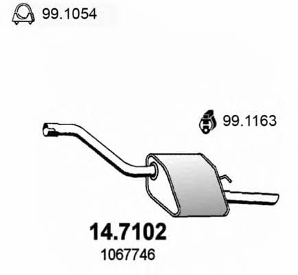 Asso 14.7102 Endschalldämpfer 147102: Kaufen Sie zu einem guten Preis in Polen bei 2407.PL!