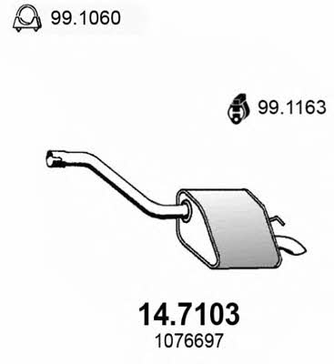 Asso 14.7103 Endschalldämpfer 147103: Kaufen Sie zu einem guten Preis in Polen bei 2407.PL!