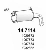 Asso 14.7114 End Silencer 147114: Buy near me in Poland at 2407.PL - Good price!