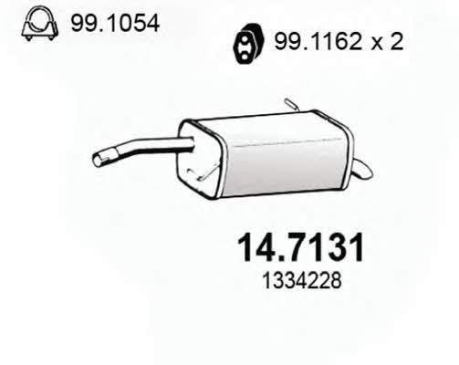 Asso 14.7131 End Silencer 147131: Buy near me in Poland at 2407.PL - Good price!