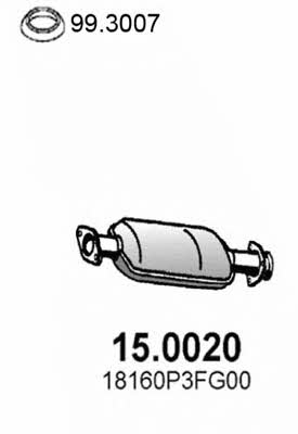 Asso 15.0020 Catalytic Converter 150020: Buy near me in Poland at 2407.PL - Good price!