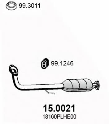 Asso 15.0021 Catalytic Converter 150021: Buy near me in Poland at 2407.PL - Good price!