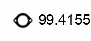 Asso 99.4155 Прокладка выхлопной трубы 994155: Купить в Польше - Отличная цена на 2407.PL!