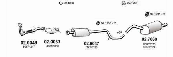  ART0032 Система випуску відпрацьованих газів ART0032: Приваблива ціна - Купити у Польщі на 2407.PL!