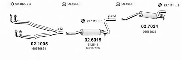 Asso ART0048 Exhaust system ART0048: Buy near me in Poland at 2407.PL - Good price!