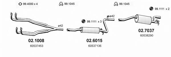 Asso ART0065 Exhaust system ART0065: Buy near me in Poland at 2407.PL - Good price!