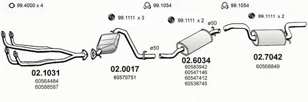 Asso ART0085 Система випуску відпрацьованих газів ART0085: Приваблива ціна - Купити у Польщі на 2407.PL!