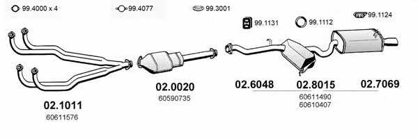 Asso ART0105 Система випуску відпрацьованих газів ART0105: Приваблива ціна - Купити у Польщі на 2407.PL!