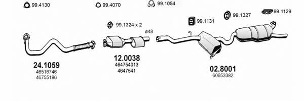  ART0114 Система выпуска отработаных газов ART0114: Отличная цена - Купить в Польше на 2407.PL!