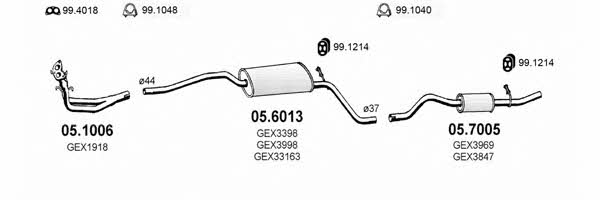 Asso ART0163 Exhaust system ART0163: Buy near me in Poland at 2407.PL - Good price!