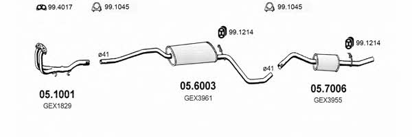 Asso ART0164 Abgasanlage ART0164: Bestellen Sie in Polen zu einem guten Preis bei 2407.PL!