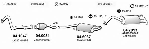 Asso ART0278 Система випуску відпрацьованих газів ART0278: Приваблива ціна - Купити у Польщі на 2407.PL!