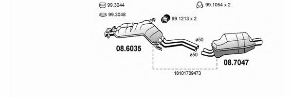  ART0391 Exhaust system ART0391: Buy near me in Poland at 2407.PL - Good price!