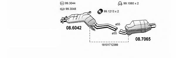  ART0393 Exhaust system ART0393: Buy near me in Poland at 2407.PL - Good price!