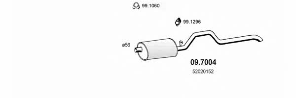 Asso ART0398 Система выпуска отработаных газов ART0398: Купить в Польше - Отличная цена на 2407.PL!