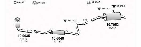 Asso ART0428 Exhaust system ART0428: Buy near me in Poland at 2407.PL - Good price!