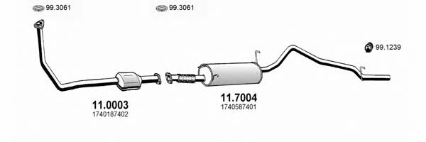 Asso ART0569 Exhaust system ART0569: Buy near me in Poland at 2407.PL - Good price!