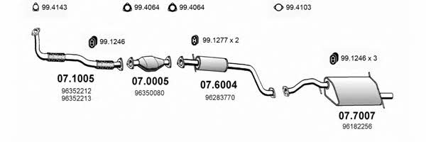  ART0571 Система випуску відпрацьованих газів ART0571: Приваблива ціна - Купити у Польщі на 2407.PL!