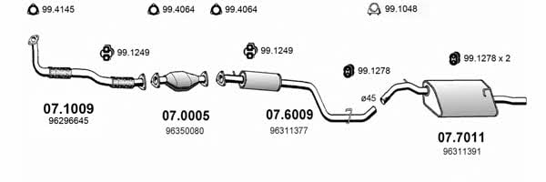  ART0577 Система випуску відпрацьованих газів ART0577: Приваблива ціна - Купити у Польщі на 2407.PL!