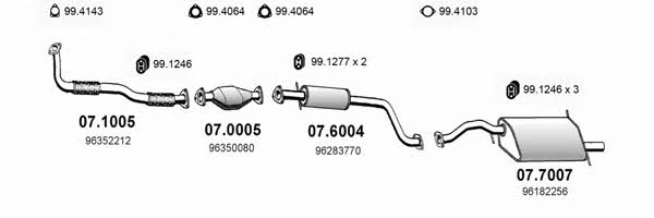  ART0589 Система випуску відпрацьованих газів ART0589: Приваблива ціна - Купити у Польщі на 2407.PL!