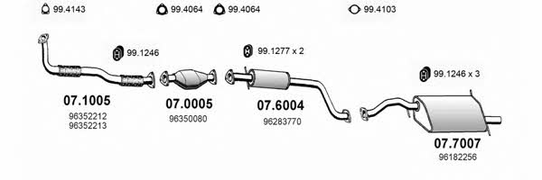  ART0590 Система випуску відпрацьованих газів ART0590: Приваблива ціна - Купити у Польщі на 2407.PL!